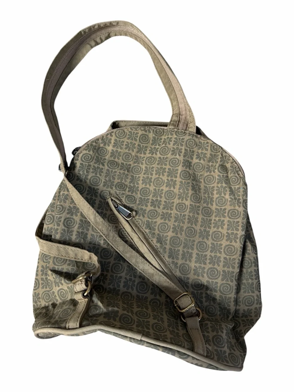 Life is good sage green backpack